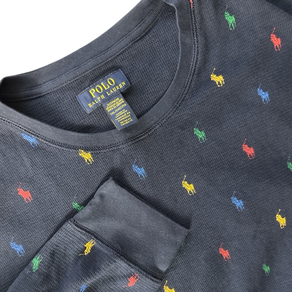 NWT Polo Ralph Lauren Pony all over Lounge Sleepwear 2XL Shirt Christmas GIFT!